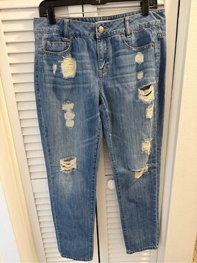 BCBGeneration Distressed Light Wash Jeans